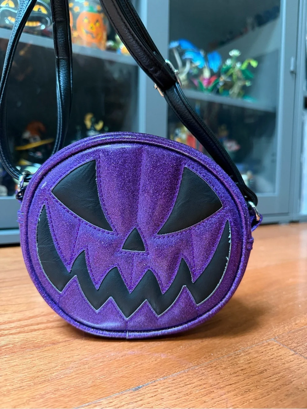 Pumpkin Kult Love Pain and Stitches Mini Pumpkin Crossbody Bag